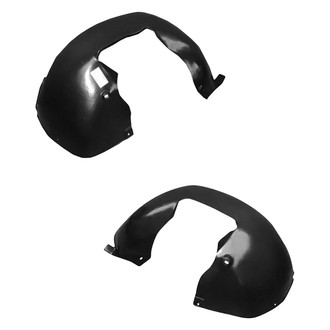 Alzare® - Front Driver and Passenger Side Fender Liner Rear Section Set (Standard Line)