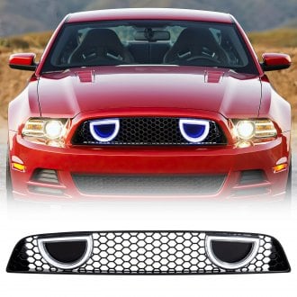 AM Off-Road® - 1-Pc Boss 302 Style Glossy Black Main Grille with DRL