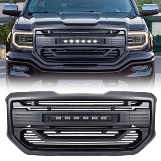 AM Off-Road® - 1-Pc Armor Style Matte Black Main Grille
