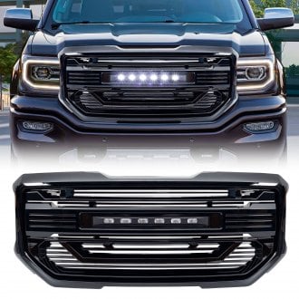 AM Off-Road® - 1-Pc Armor Style Glossy Black Main Grille