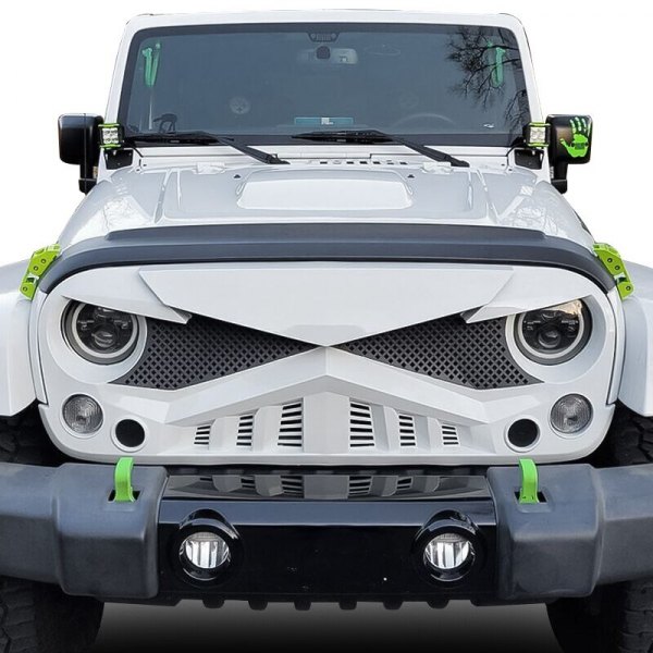 AM Off-Road® - 1-Pc Hawke Style White Main Grille