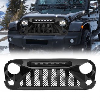 AM Off-Road® - 1-Pc Gladiator Style Glossy Black Main Grille