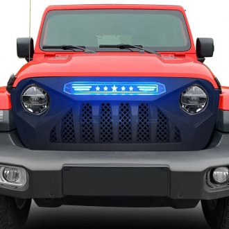 AM Off-Road® - 1-Pc Demon Style Matte Black Main Grille