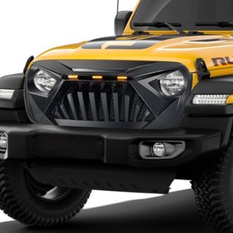 AM Off-Road® - 1-Pc Goliath Style Matte Black Main Grille