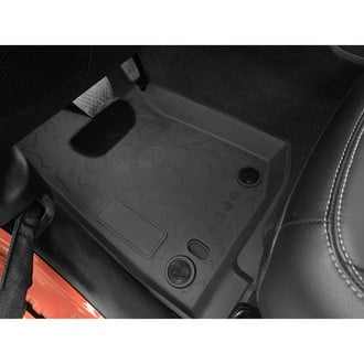 American Modified® - All-Weather 1st & 2nd Row Black Plastic Floor Mat Set