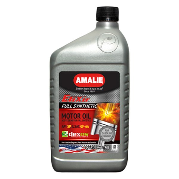 Amalie Oil® - Elixir™ SAE 0W-20 Synthetic Dexos 1 Motor Oil, 1 Quart x 12 Bottles