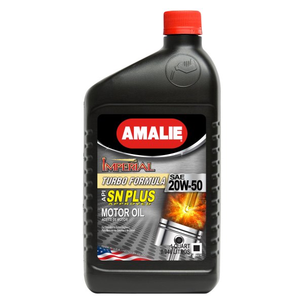 Amalie Oil® - Imperial Turbo™ SAE 20W-50 Conventional Motor Oil, 1 Quart x 12 Bottles