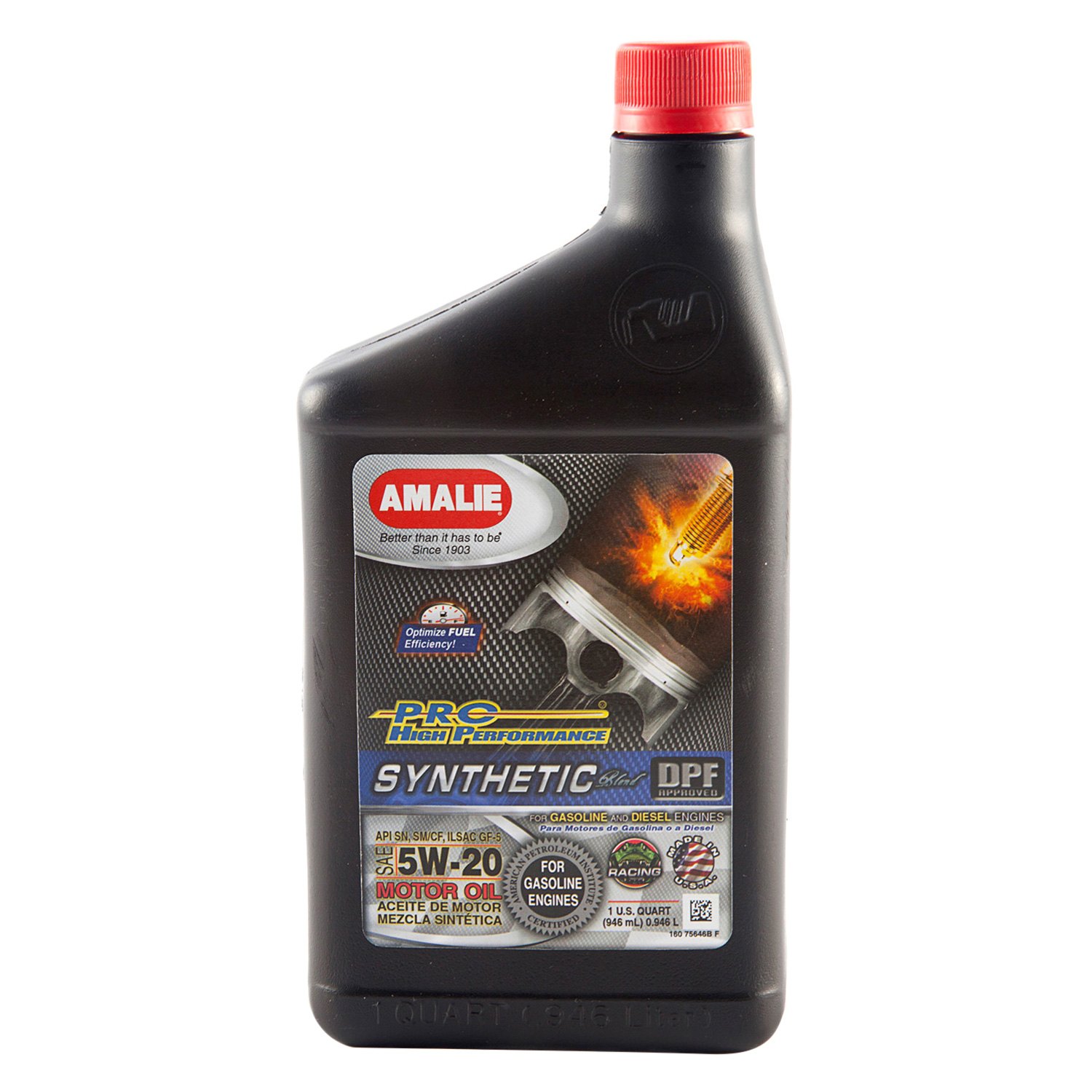 Amalie Oil® - Jeep Wrangler  2008 Pro High Performance™ SAE 5W-20  Synthetic Blend Motor Oil