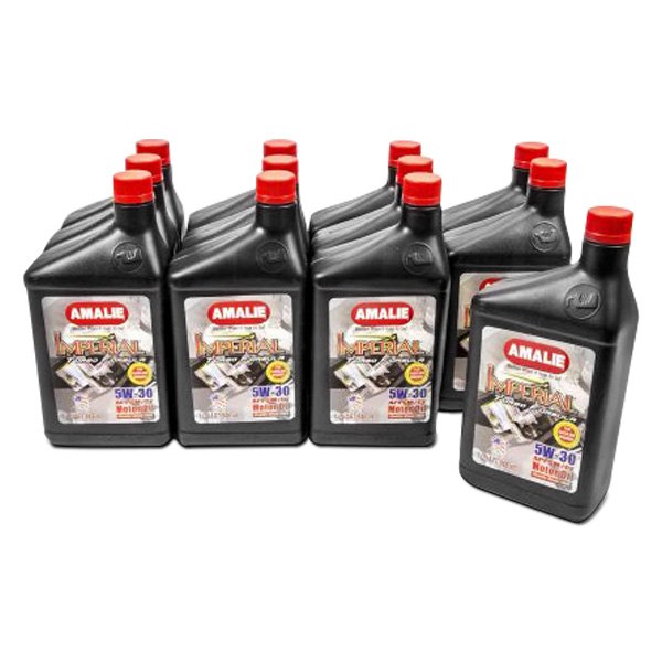 Amalie Oil® - Imperial Turbo™ SAE 5W-30 Synthetic Blend Motor Oil, 1 Quart x 12 Bottles