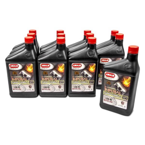Amalie Oil® - Imperial Turbo™ SAE 10W-40 Synthetic Blend Motor Oil, 1 Quart x 12 Bottles