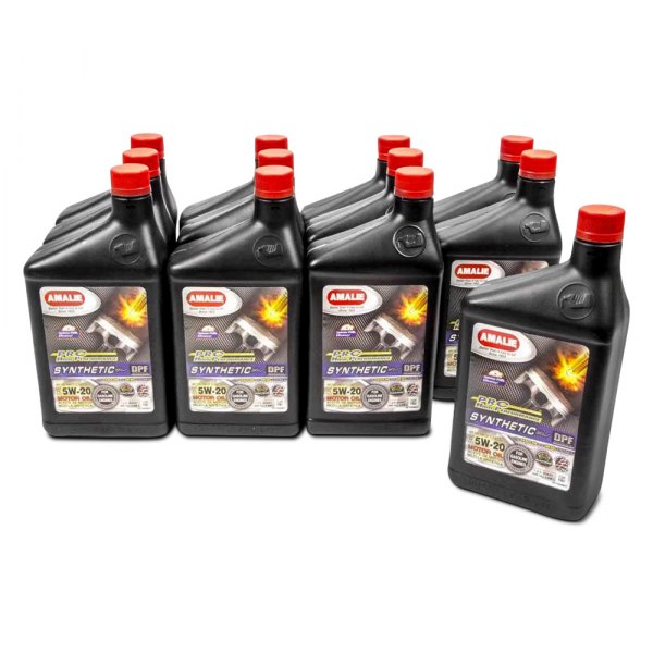 Amalie Oil® - Pro High Performance™ SAE 5W-20 Synthetic Blend Motor Oil, 1 Quart x 12 Bottles