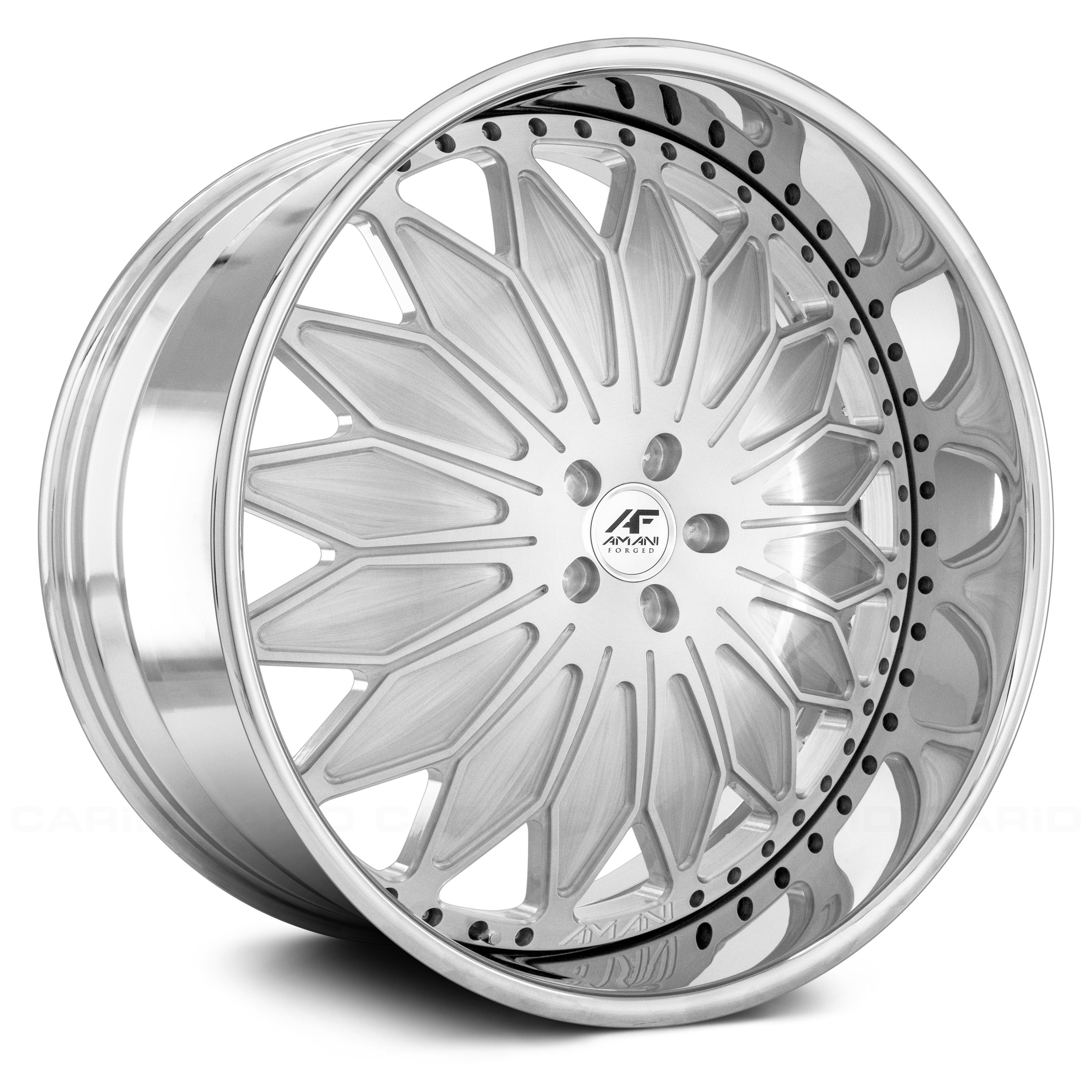 AMANI FORGED® TRIPPIN 2PC Wheels - Custom Finish with Chrome Lip Rims