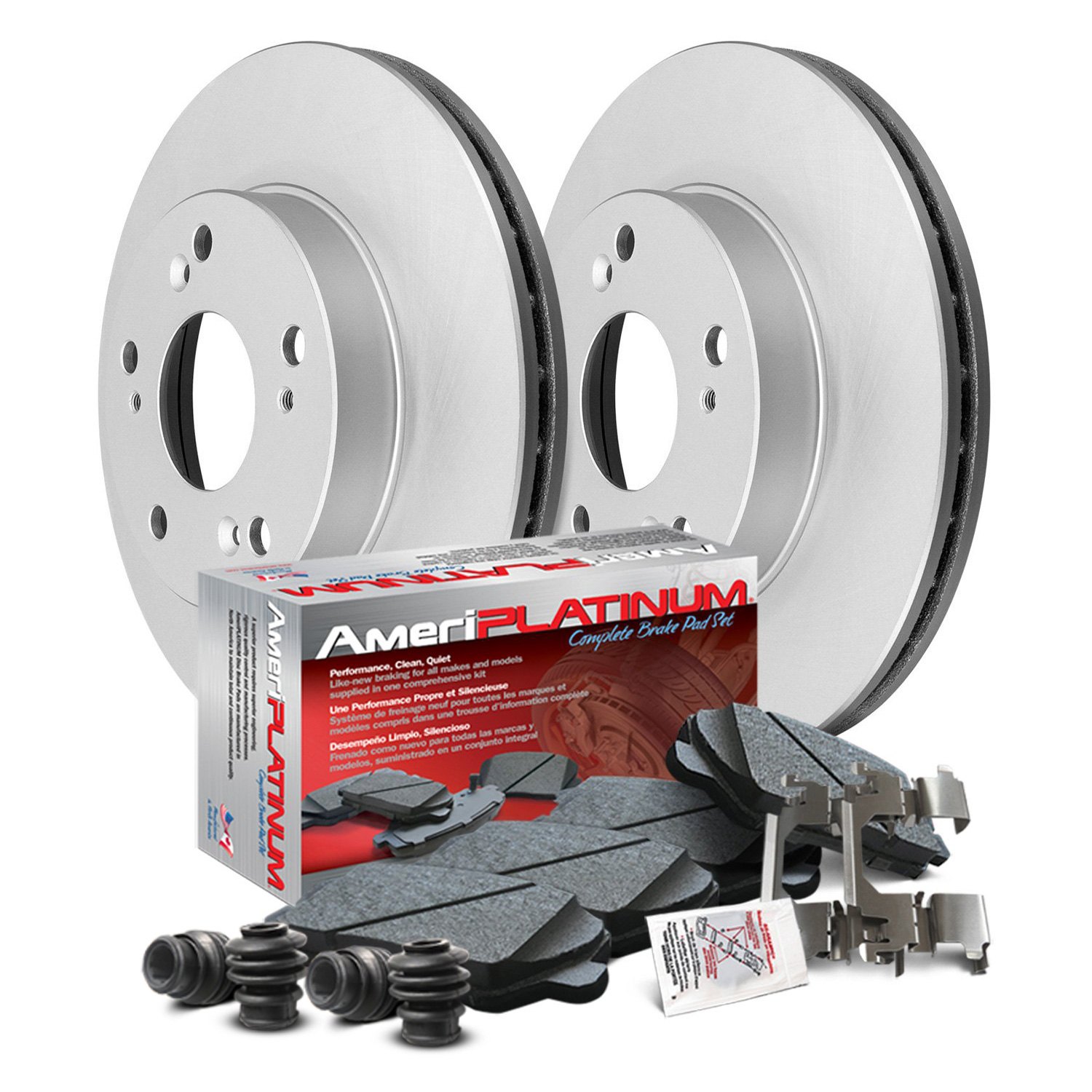 AmeriBRAKES® - Chevy Silverado 1500 2013 AmeriPLATINUM™ Coated Brake Kit