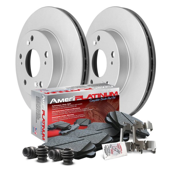  AmeriBRAKES® - AmeriPLATINUM™ Coated Front Brake Kit