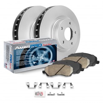2007-2012 MKZ 299mm Front Brake Rotors and Ceramic Brake Pads with Hardware Kits 2006 Zephyr 2006-2011 Milan Replacement for 2006-2012 Fusion 2008-2013 Ma6 KAX Brakes Kits 6DBK0090 