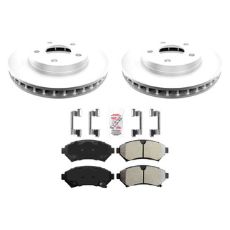 AmeriBRAKES® - AmeriPRO™ Plain Front Brake Kit with Semi-Metallic Pads