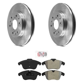 AmeriBRAKES® - AmeriPRO™ Plain Front Brake Kit with Semi-Metallic Pads