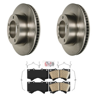 AmeriBRAKES® - AmeriPRO™ Plain Front Brake Kit with Ceramic Pads