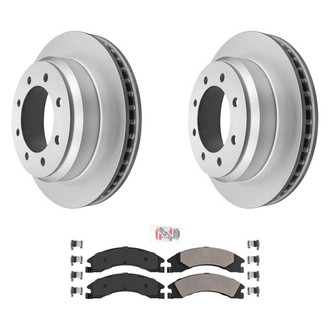 AmeriBRAKES® - AmeriPRO™ Plain Rear Brake Kit with Semi-Metallic Pads