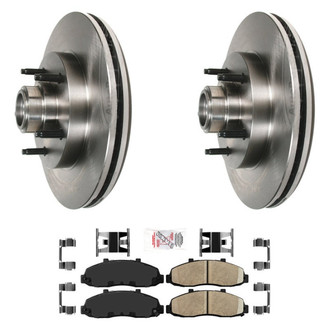 AmeriBRAKES® - AmeriPRO™ Plain Front Brake Kit with Ceramic Pads
