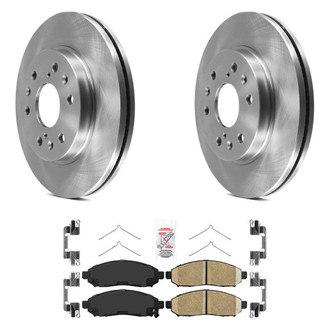 AmeriBRAKES® - AmeriPRO™ Plain Front Brake Kit with Ceramic Pads