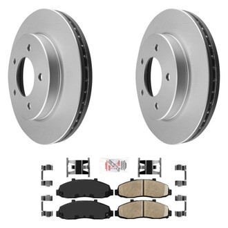 AmeriBRAKES® - AmeriPRO™ Plain Front Brake Kit with Ceramic Pads