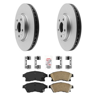 AmeriBRAKES® - AmeriPRO™ Plain Front Brake Kit with Ceramic Pads