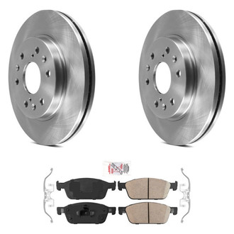 AmeriBRAKES® - AmeriPRO™ Plain Front Brake Kit with Ceramic Pads