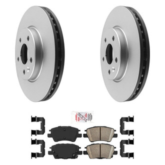AmeriBRAKES® - AmeriPRO™ Plain Front Brake Kit with Ceramic Pads