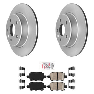 AmeriBRAKES® - AmeriPRO™ Plain Rear Brake Kit with Ceramic Pads