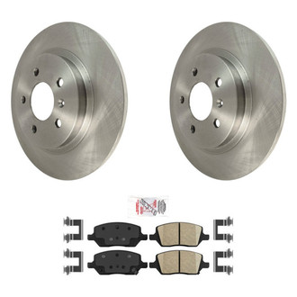 AmeriBRAKES® - AmeriPRO™ Plain Rear Brake Kit with Ceramic Pads