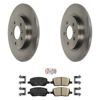 AmeriBRAKES® - AmeriPRO™ Plain Rear Brake Kit with Ceramic Pads