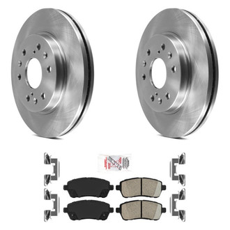 AmeriBRAKES® - AmeriPRO™ Plain Front Brake Kit with Ceramic Pads