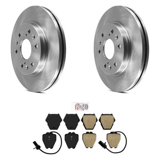 AmeriBRAKES® - AmeriPRO™ Plain Front Brake Kit with Semi-Metallic Pads
