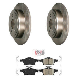 AmeriBRAKES® - AmeriPRO™ Plain Rear Brake Kit with Ceramic Pads