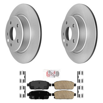 AmeriBRAKES® - AmeriPRO™ Plain Rear Brake Kit with Ceramic Pads