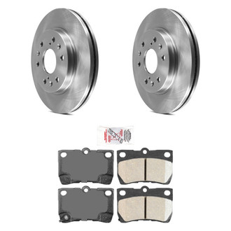 AmeriBRAKES® - AmeriPRO™ Plain Rear Brake Kit with Ceramic Pads