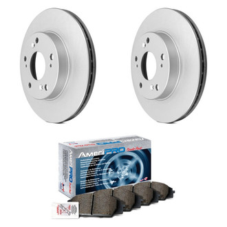 AmeriBRAKES® - AmeriPRO™ Plain Front Brake Kit with Ceramic Pads