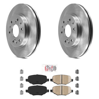 AmeriBRAKES® - AmeriPRO™ Plain Rear Brake Kit with Ceramic Pads