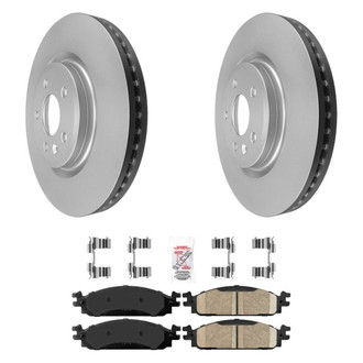 AmeriBRAKES® - AmeriPRO™ Plain Front Brake Kit with Ceramic Pads