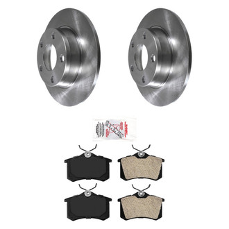AmeriBRAKES® - AmeriPRO™ Plain Rear Brake Kit with Semi-Metallic Pads
