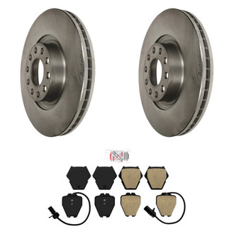AmeriBRAKES® - AmeriPRO™ Plain Front Brake Kit with Semi-Metallic Pads
