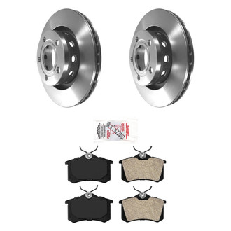 AmeriBRAKES® - AmeriPRO™ Plain Rear Brake Kit with Semi-Metallic Pads
