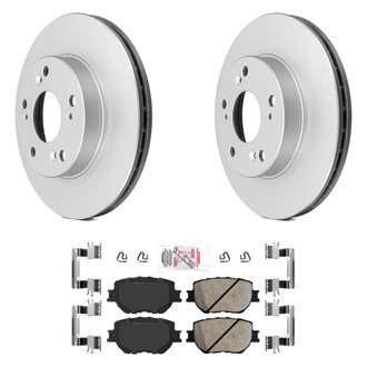 AmeriBRAKES® - AmeriPRO™ Plain Front Brake Kit with Ceramic Pads