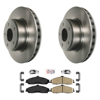 AmeriBRAKES® - AmeriPRO™ Plain Front Brake Kit with Ceramic Pads