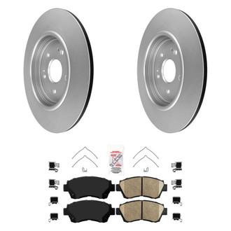 AmeriBRAKES® - AmeriPRO™ Plain Front Brake Kit with Ceramic Pads