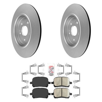 AmeriBRAKES® - AmeriPRO™ Plain Front Brake Kit with Ceramic Pads