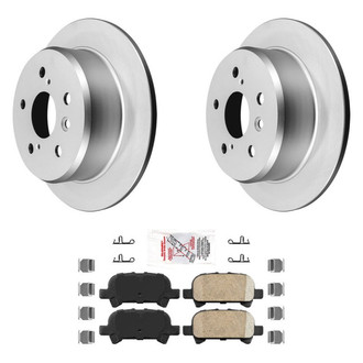 AmeriBRAKES® - AmeriPRO™ Plain Rear Brake Kit with Ceramic Pads