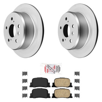 AmeriBRAKES® - AmeriPRO™ Plain Rear Brake Kit with Ceramic Pads