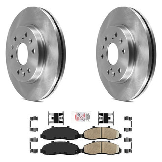 AmeriBRAKES® - AmeriPRO™ Plain Front Brake Kit with Ceramic Pads